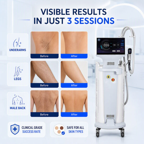 Professional Diode Laser Hair Removal Machine for Medical Aesthetic Clinics （T8PRO）